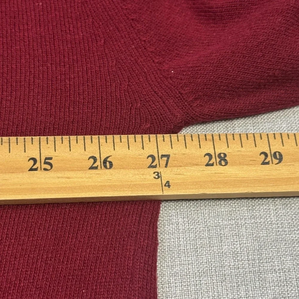 Peter Scott Lambswool Pine Valley Golf Club Pullover Sweater Mens 48 Red